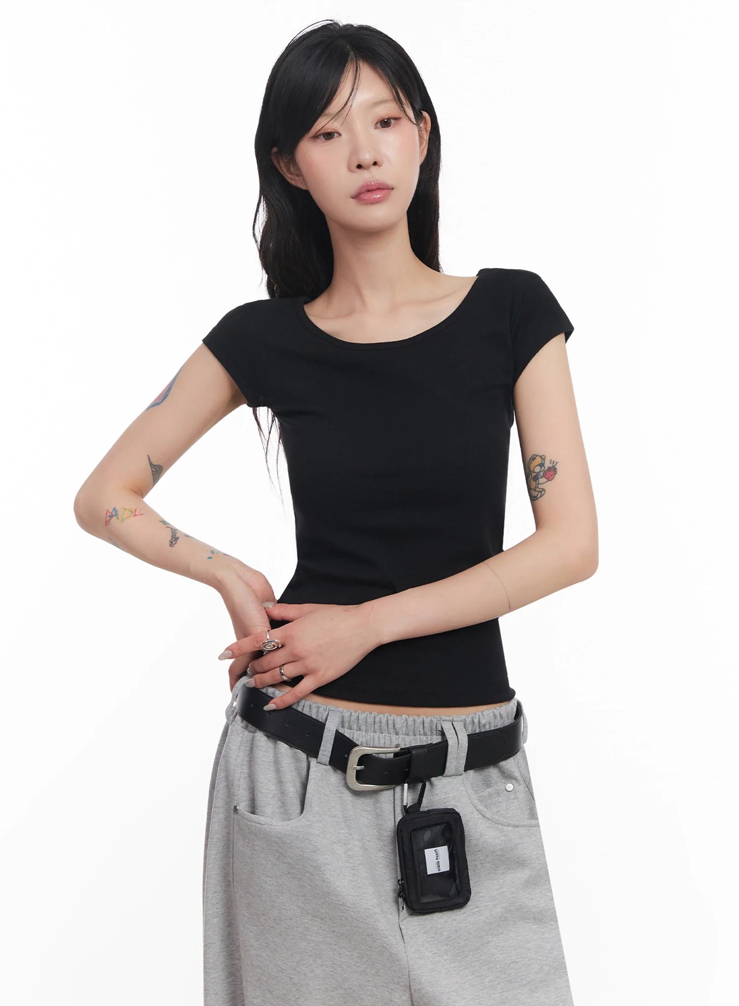 Cap-Sleeve T-Shirt IC503