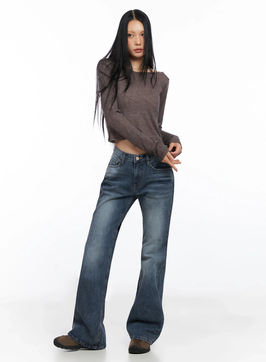 Myra Washed Bootcut Jeans CO516