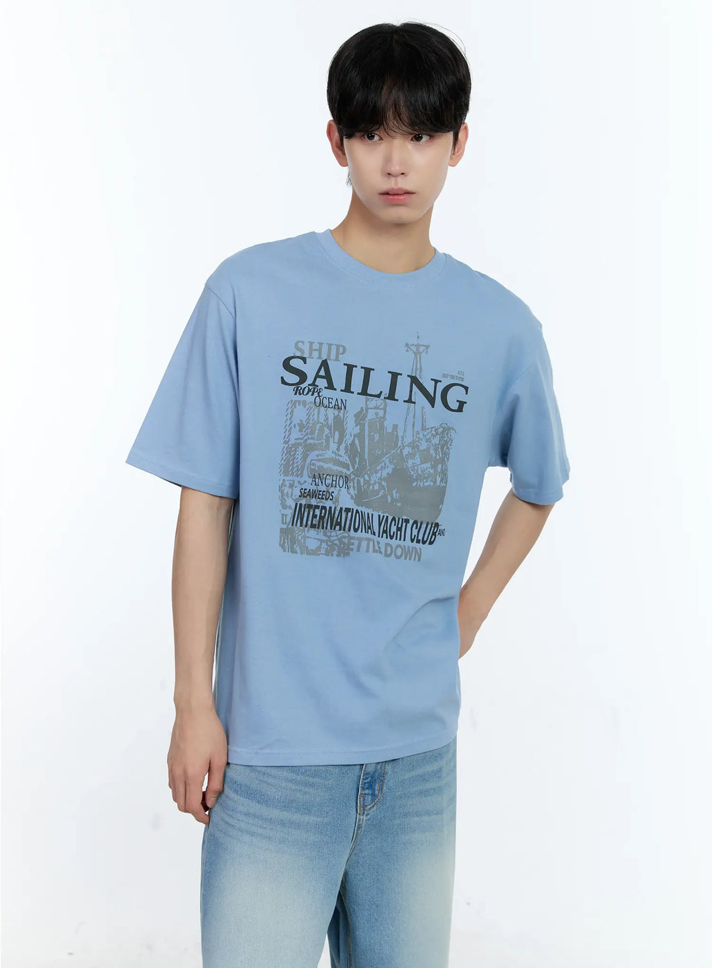 Men's Sailing Graphic T-Shirt IL529