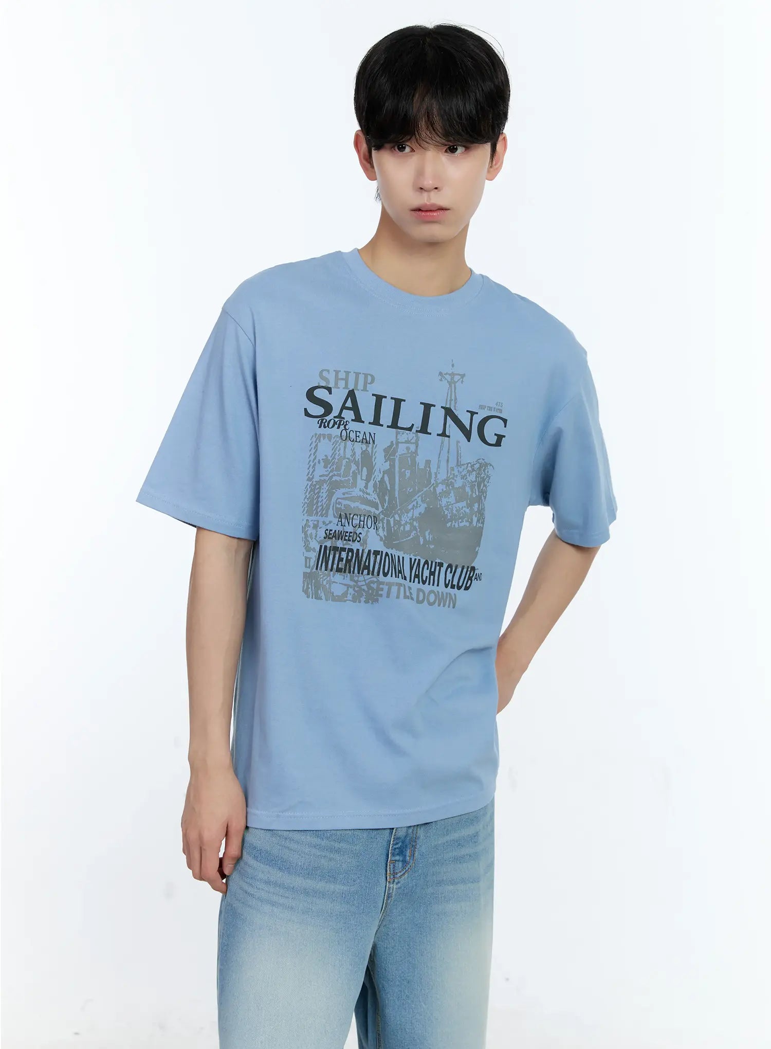 Men's Sailing Graphic T-Shirt IL529