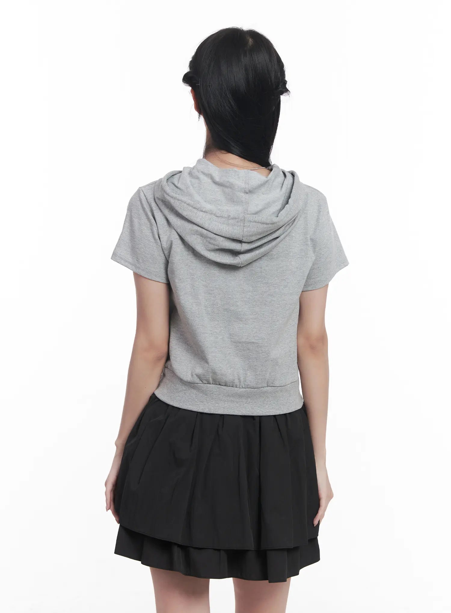 Slim-Fit Short-Sleeve Hoodie CU525