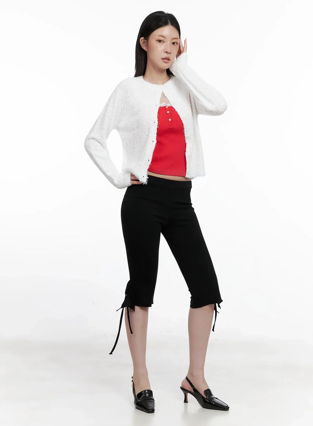 Textured Knit Cardigan IS508