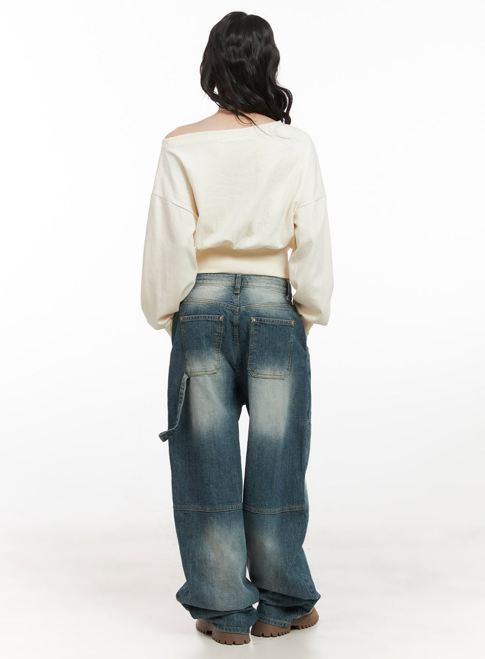 Side-Buttoned Crop Sweater CJ524