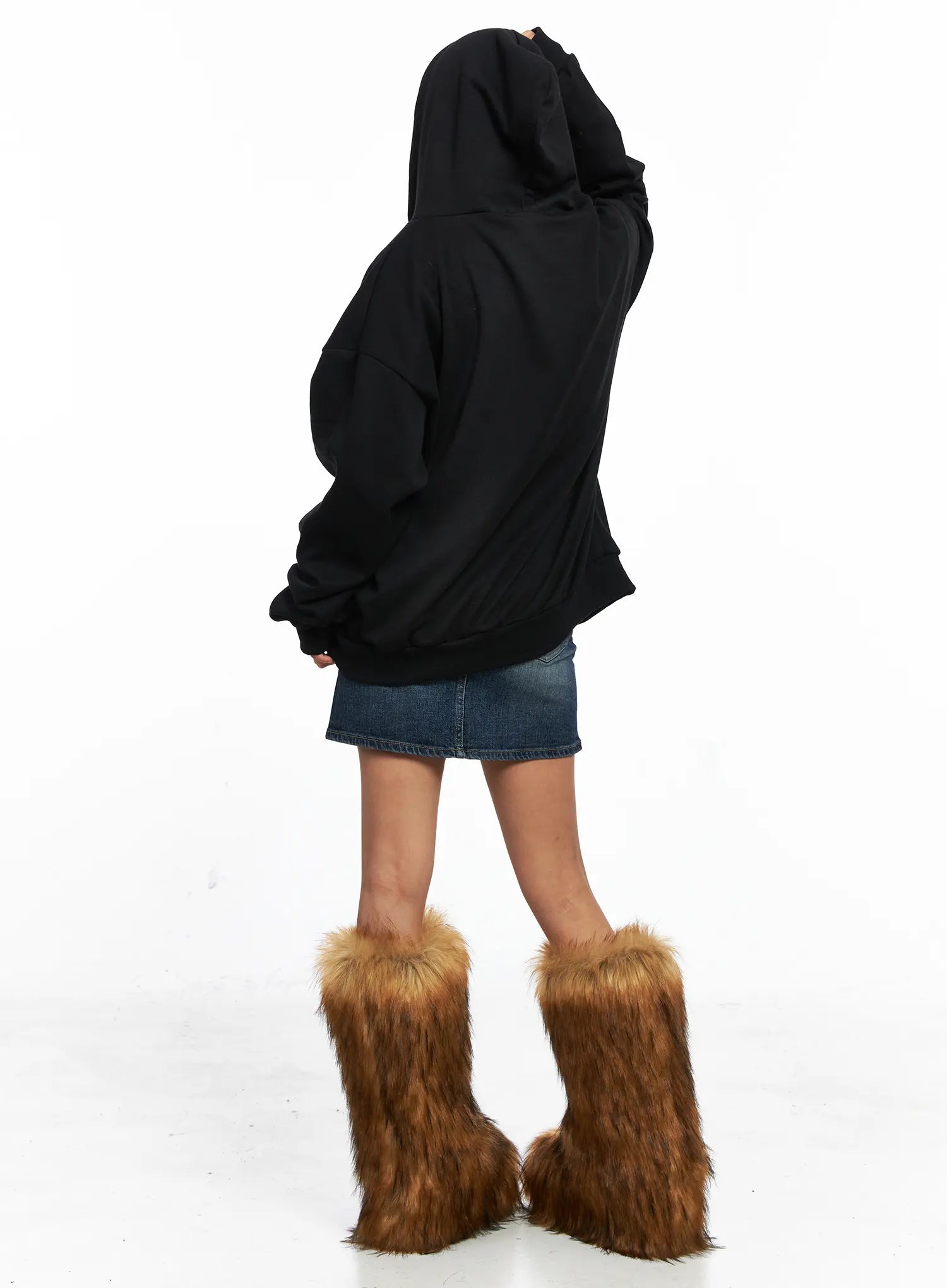 Oversized Graphic Zip-Up Hoodie CO513