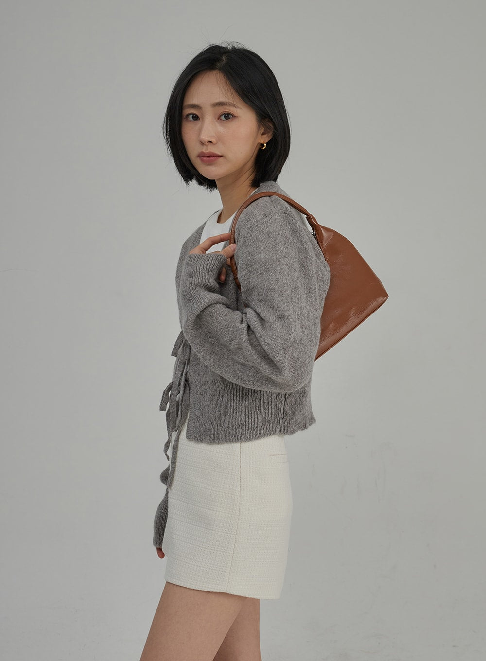 Tweed High Waist Shorts OJ304