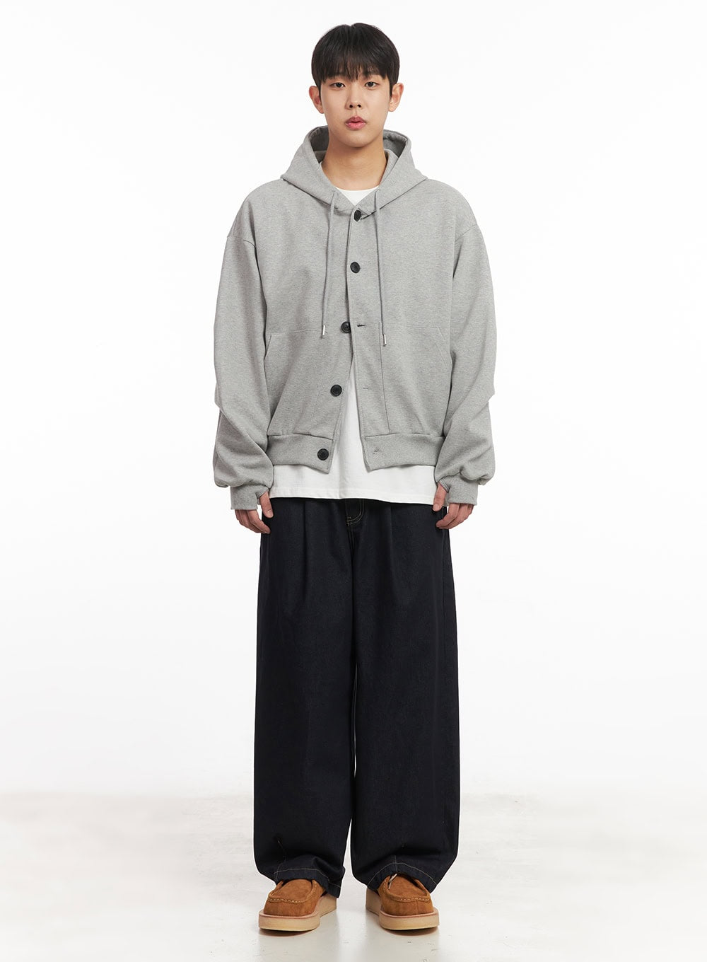 Men's Stitched Wide-Leg Jeans IM517