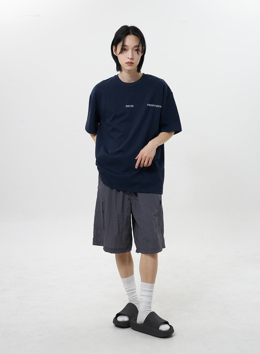 Nylon Bermuda Pants Unisex CY322