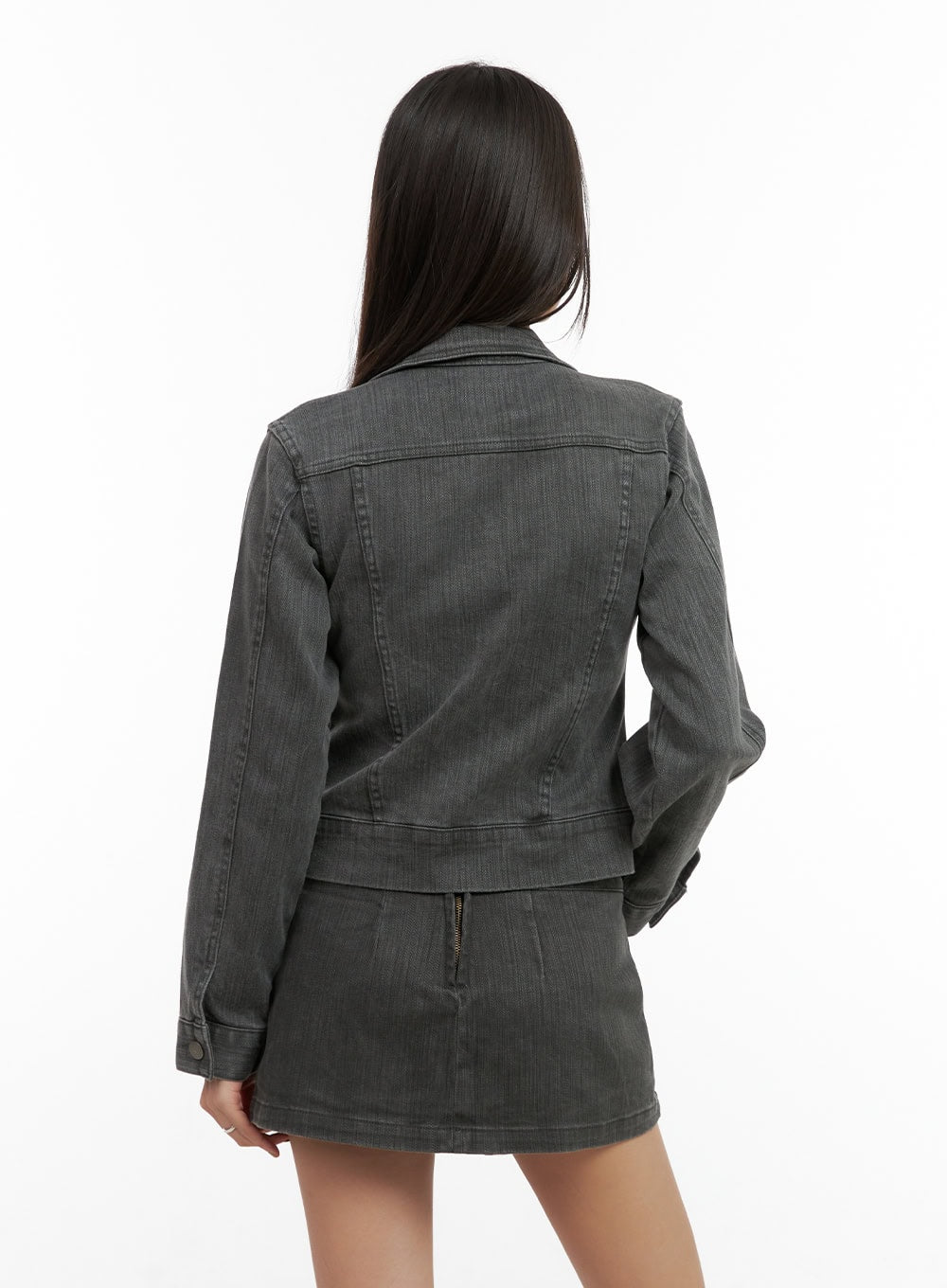 Zip Pocket Washed Slim-Fit Jacket CO424