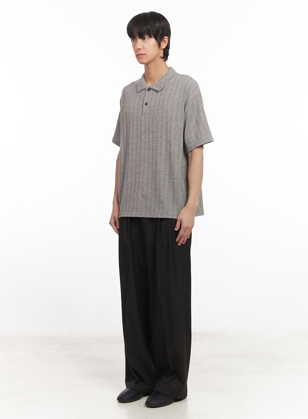 Men's Striped Pintuck Tailored Pants IA510