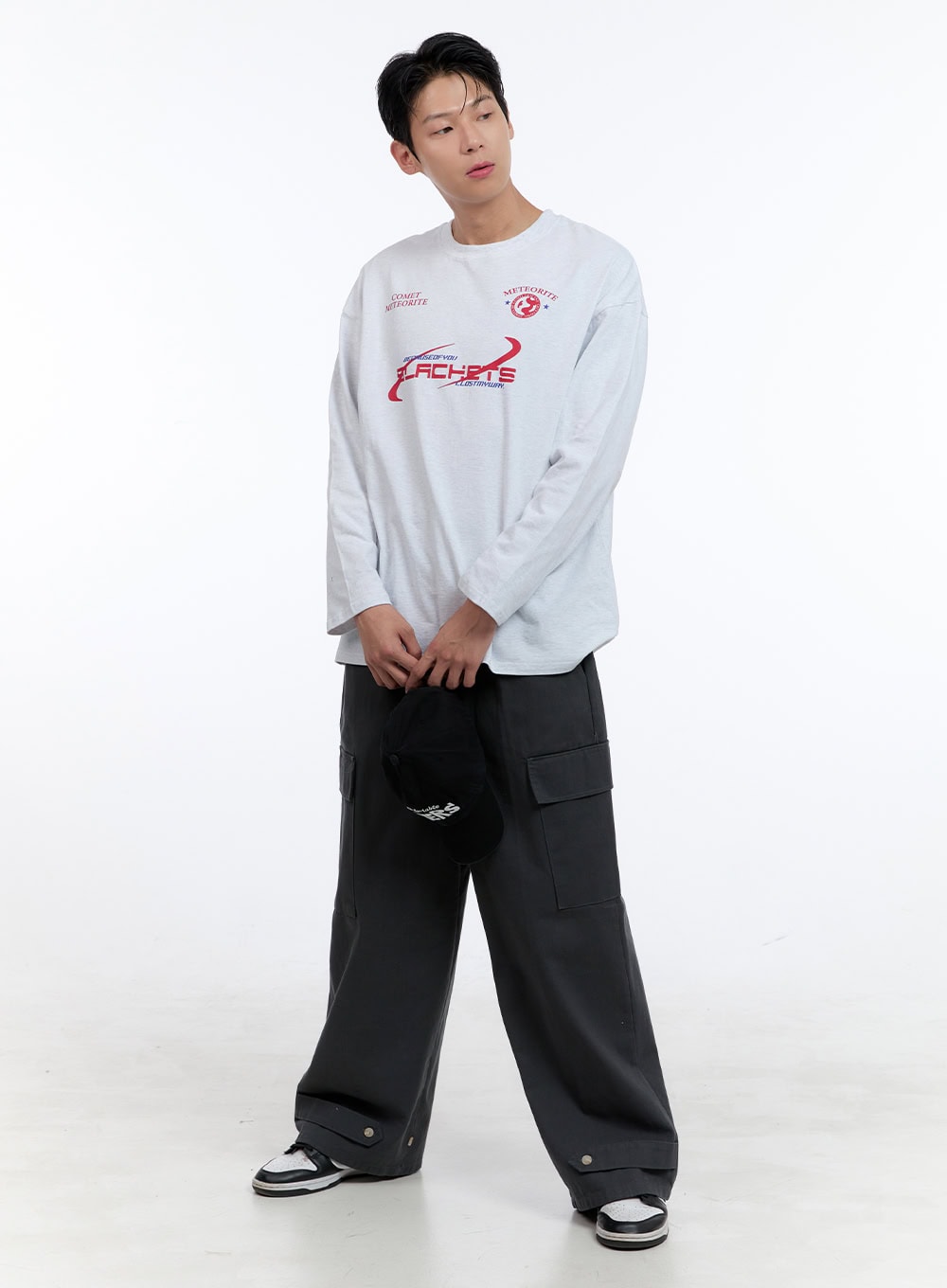 Men's Wide Fit Cargo Cotton Pants IG428