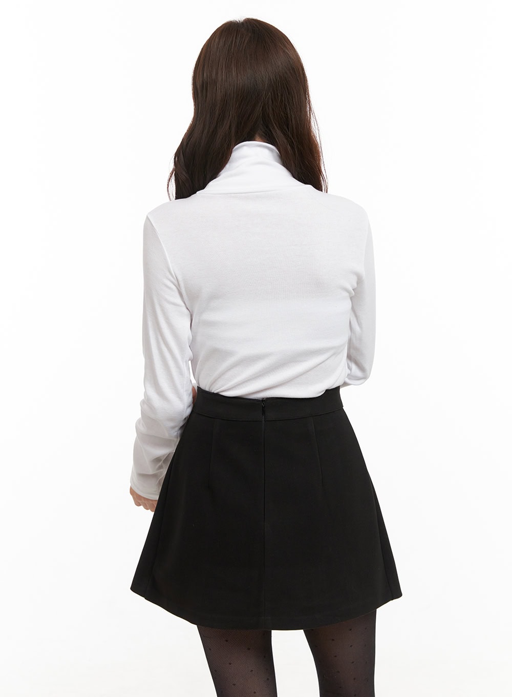 Classic Solid Cotton Turtleneck Top OD403