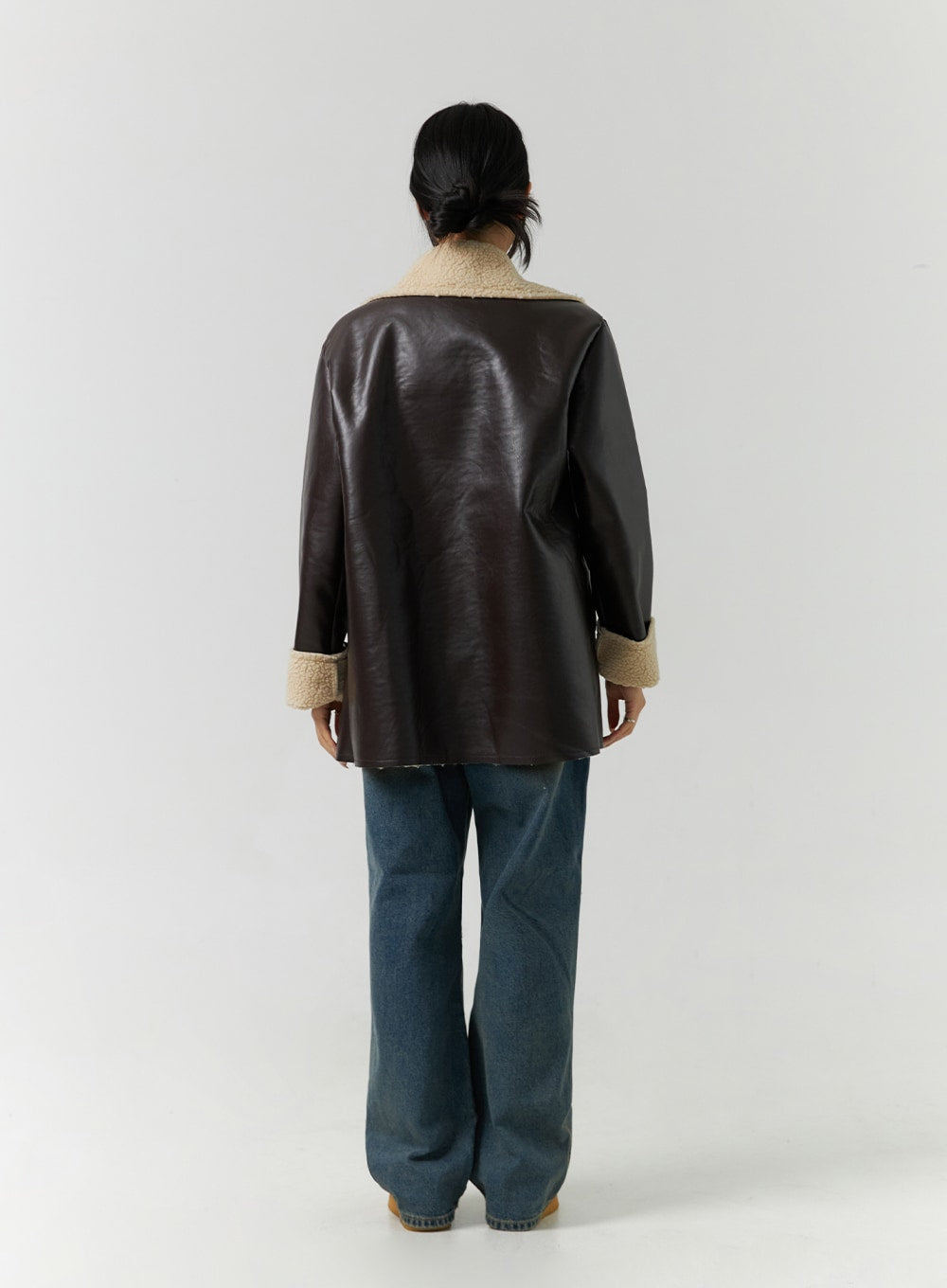 Mid-Length Faux Shearling Jacket CN328