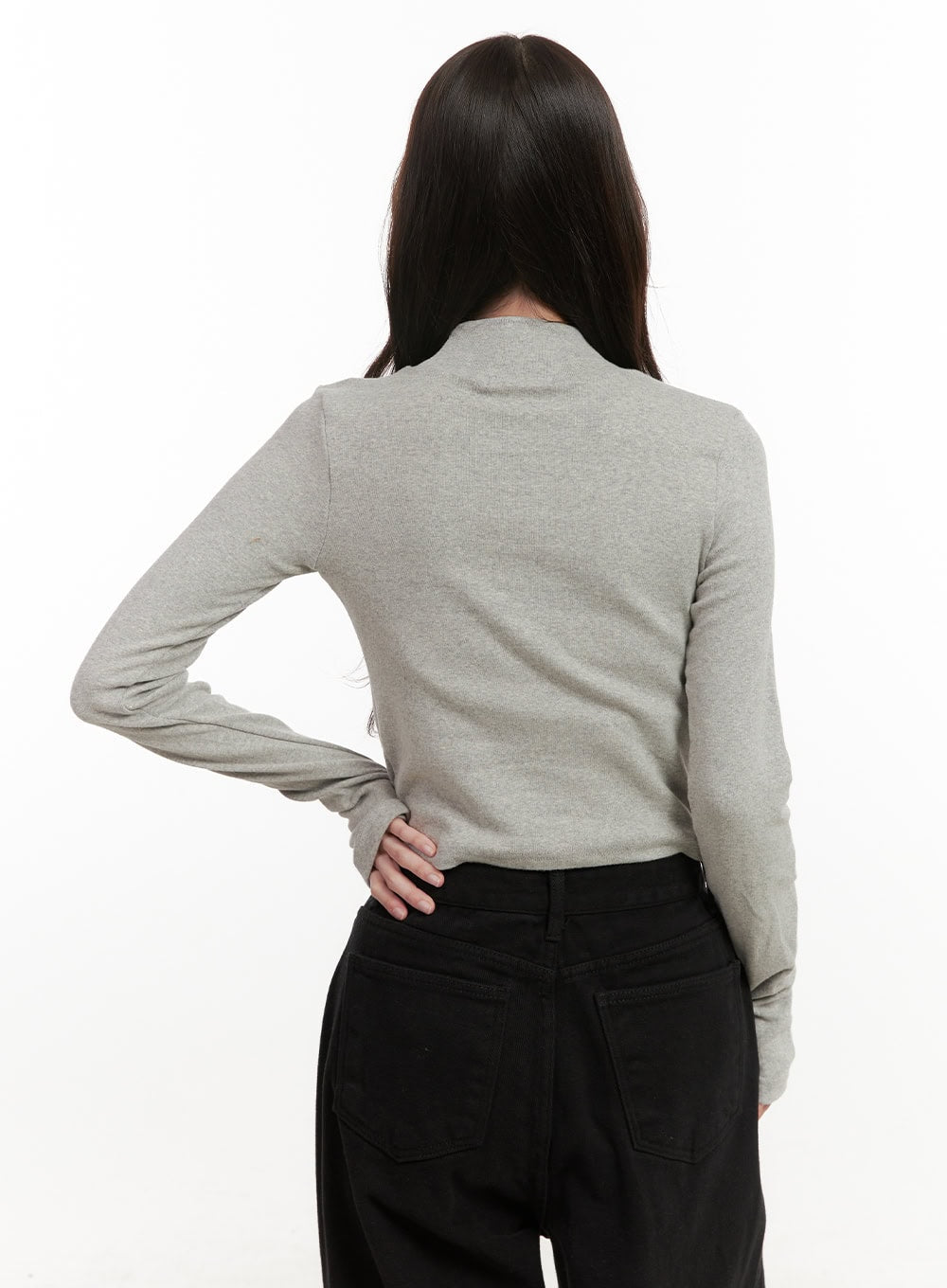Chic Graphic Crop Turtleneck ON429