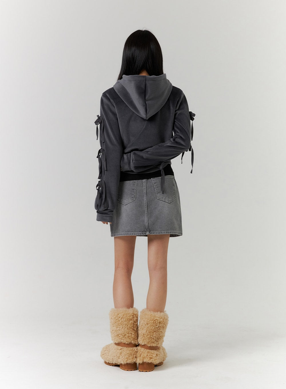 Washed Denim Mini Skirt CD312