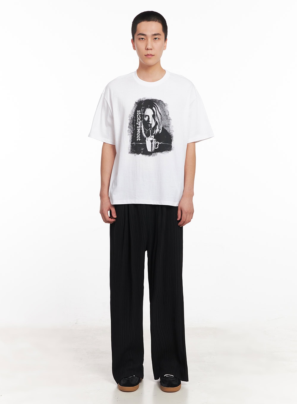 Men's Pintuck Straight-Fit Pants IY506