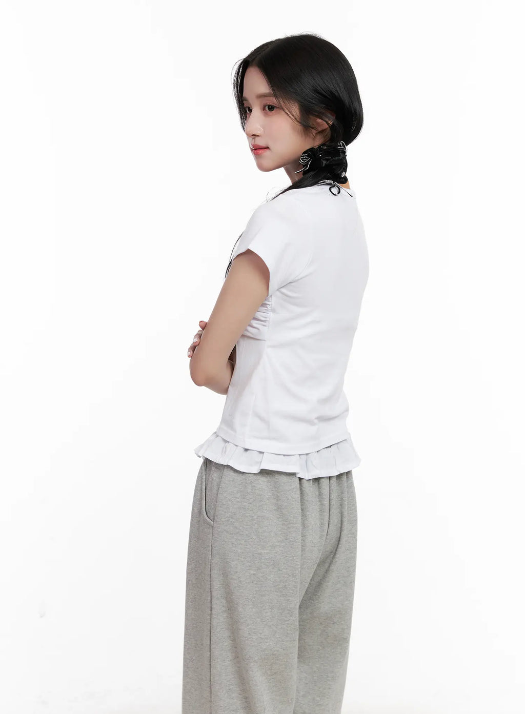 Scrunched Ribbon Top CL516