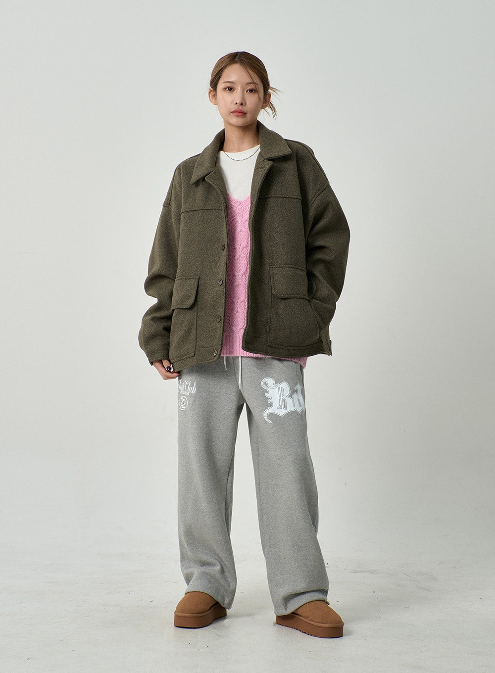 Oversize Button Jacket CD14
