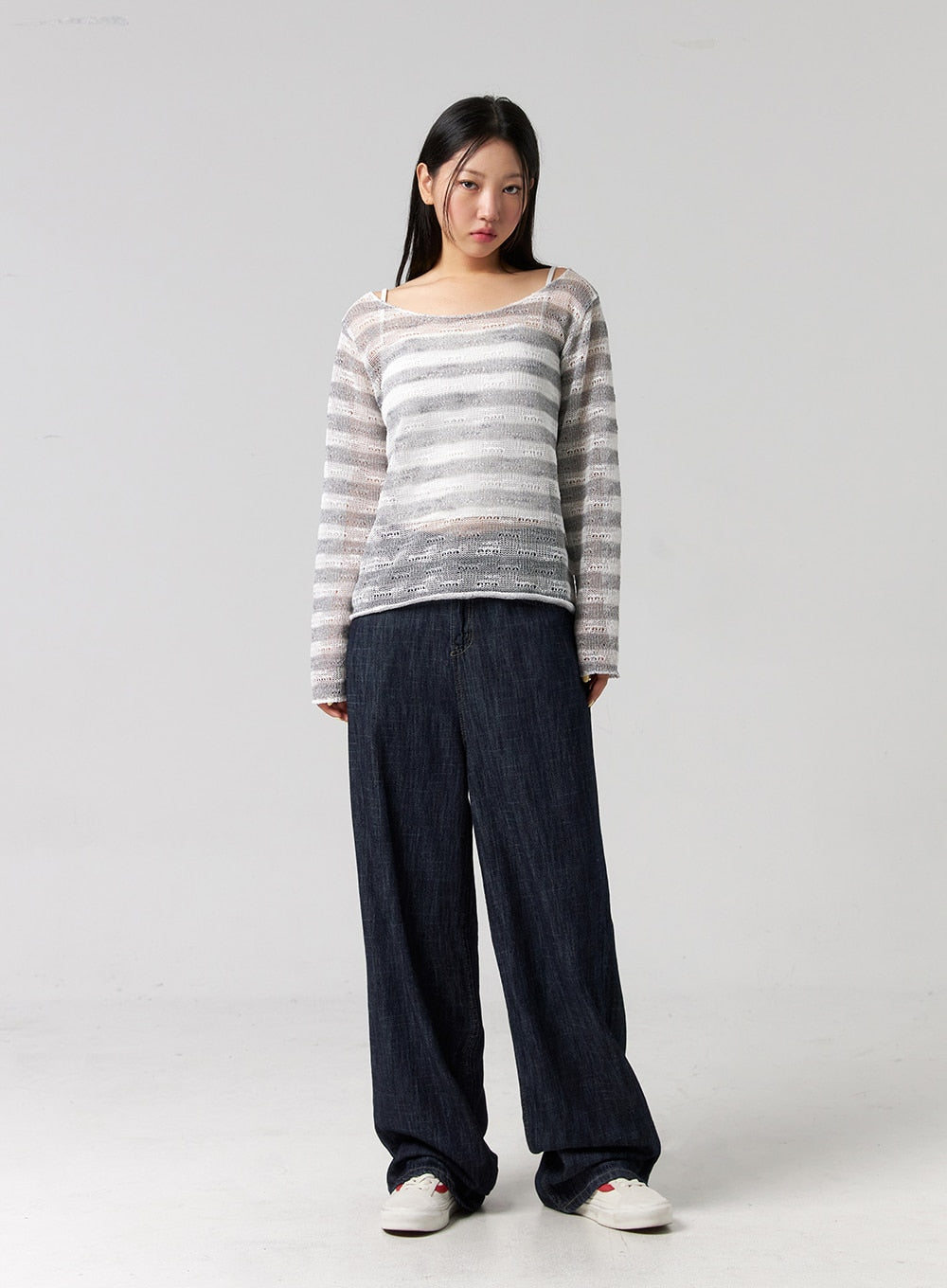 Wide Leg Indigo Jeans CG323