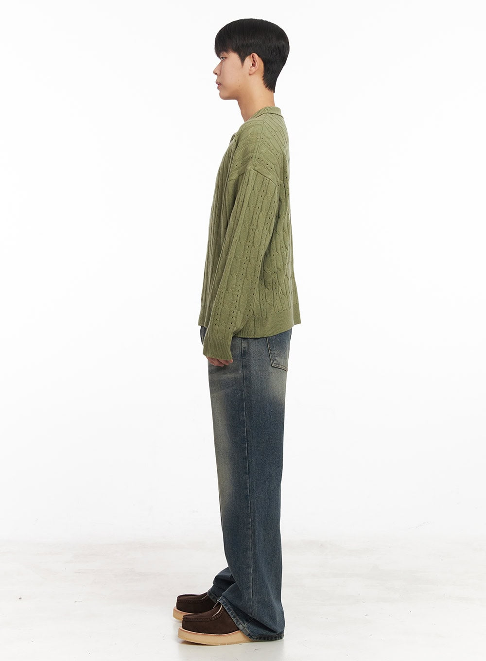 Men's Washed Flared Jeans IM517