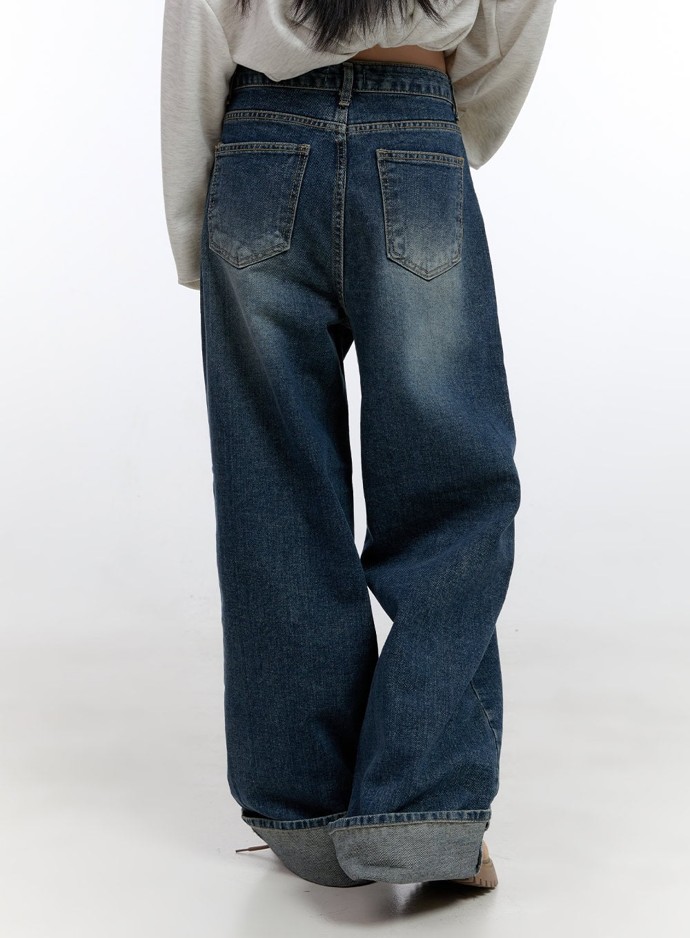 Tara Folded Baggy Jeans CO431