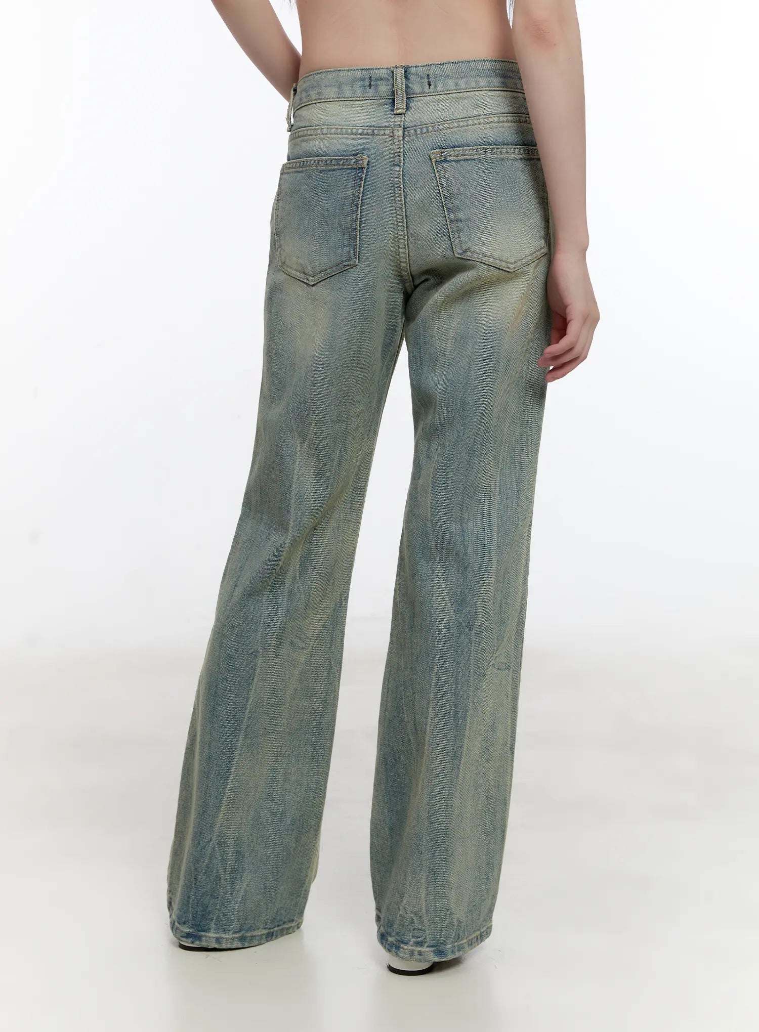 Roa Vintage Blue Flared Denim Jeans CL504