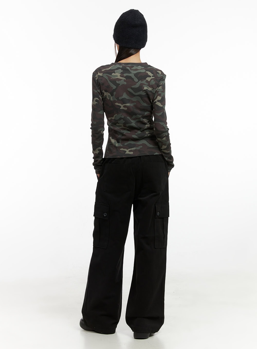 Wide-Fit Cargo Pocket Pants CO424