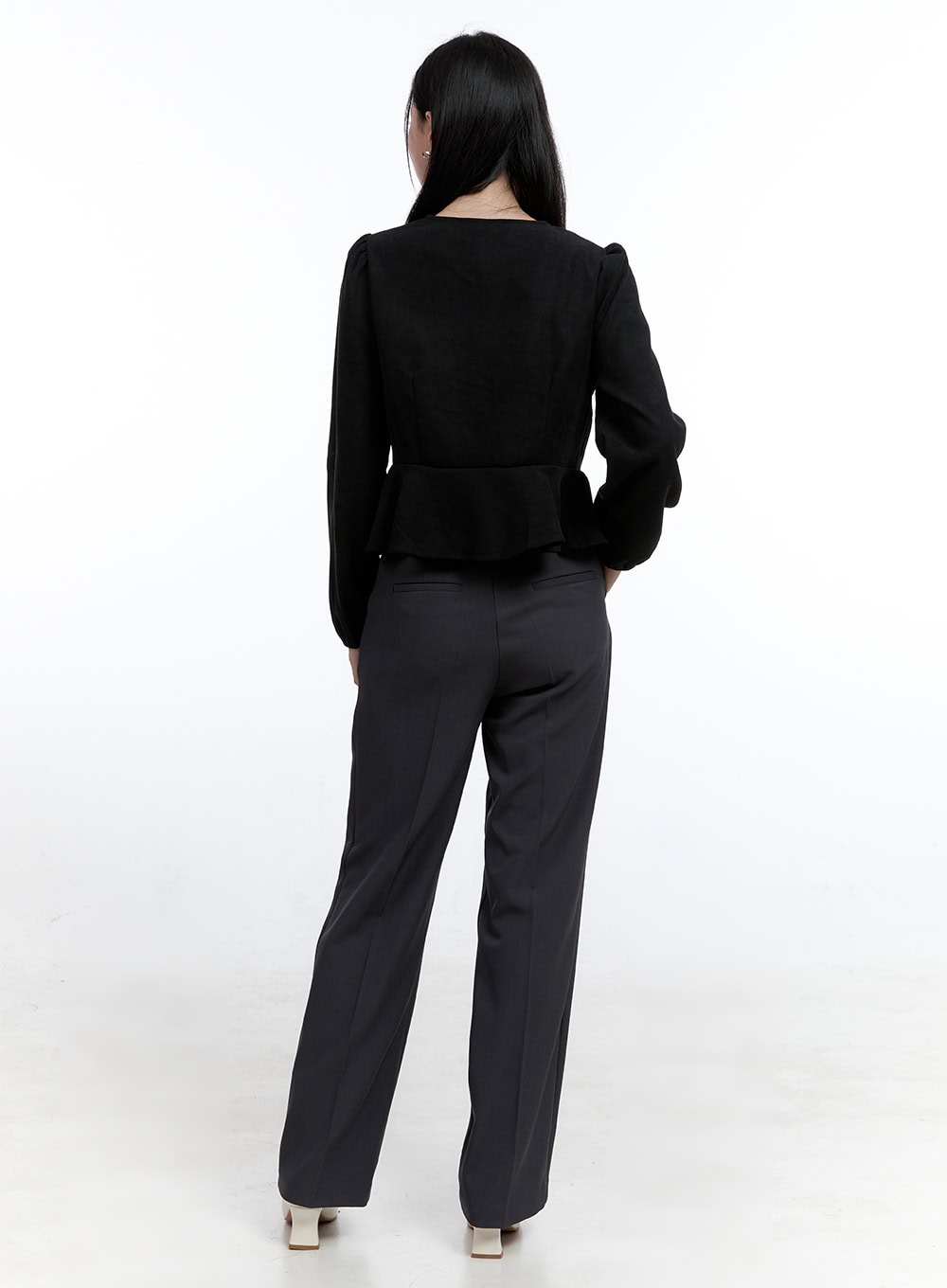 Solid Chic Tailored Pants OO429