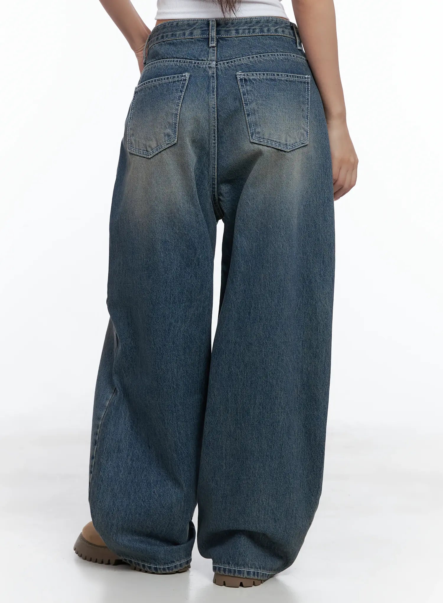 Neriah Vintage Wash Baggy Jeans CS503