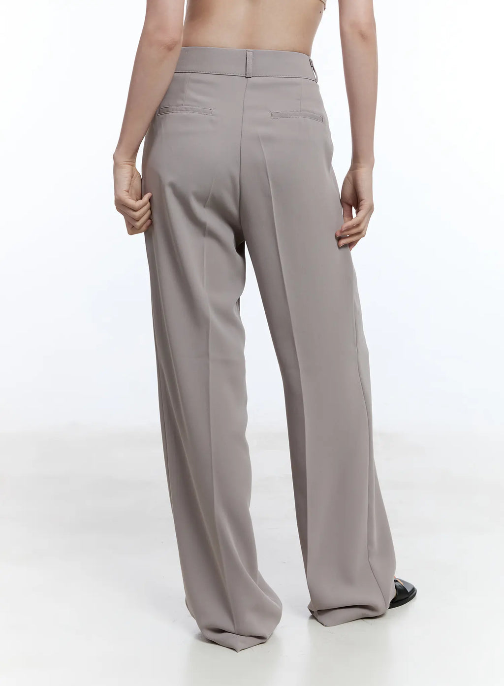 Elegant Pintuck Wide-Leg Pants CU513