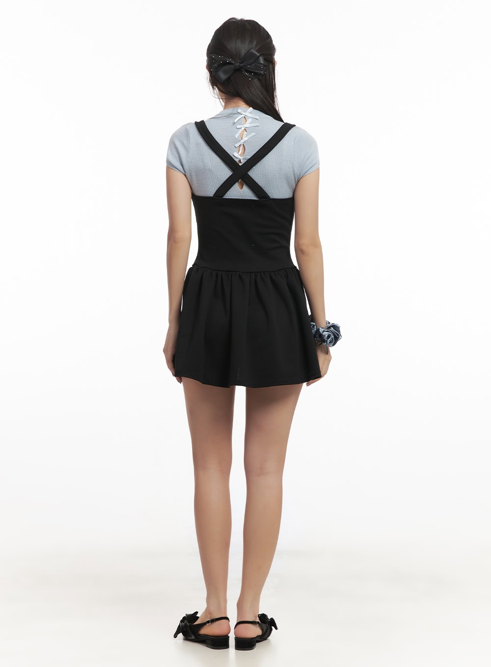 Suspender Flared Mini Dress CF520