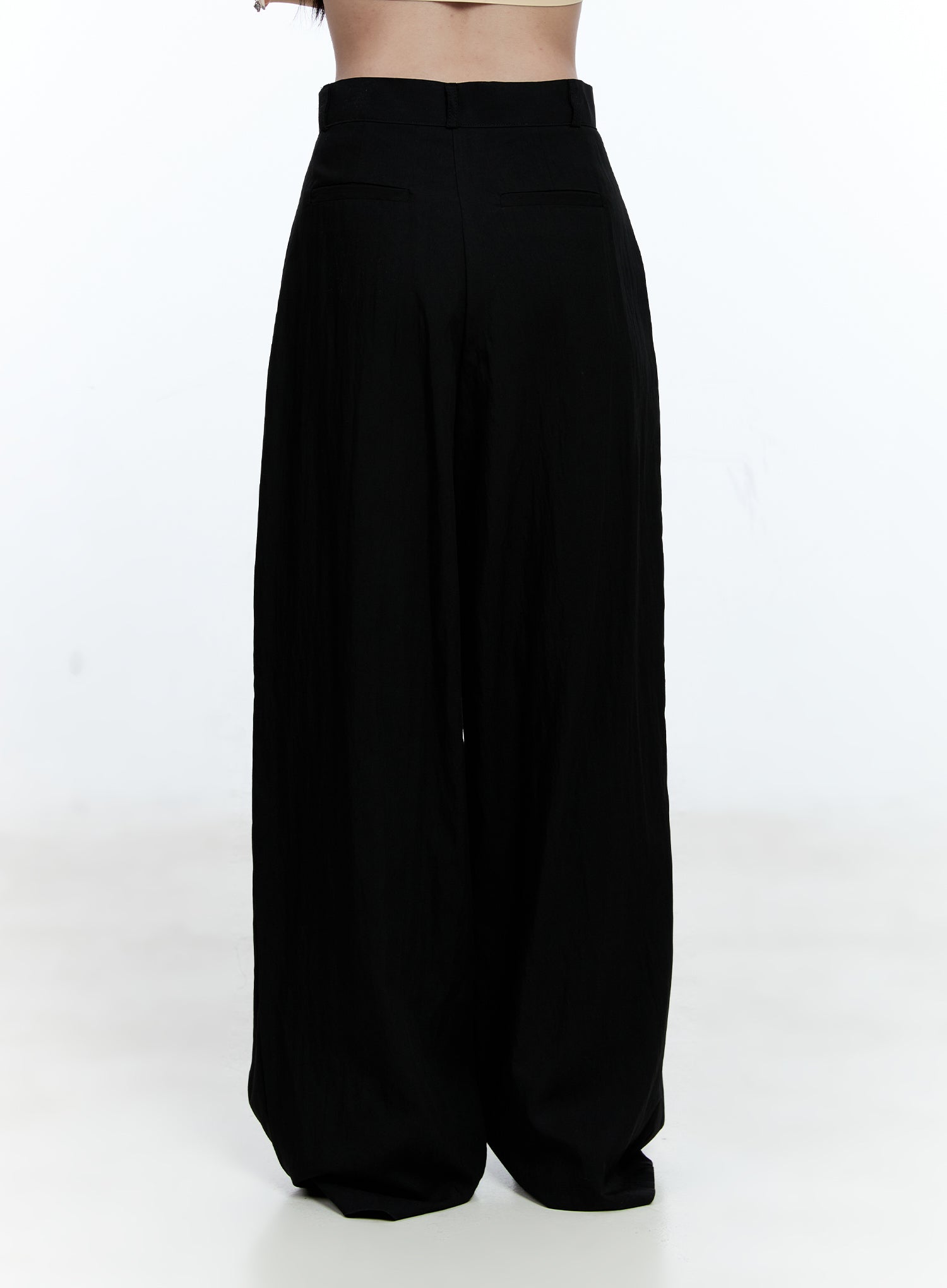 Pintuck Wide-Leg Slacks CG512