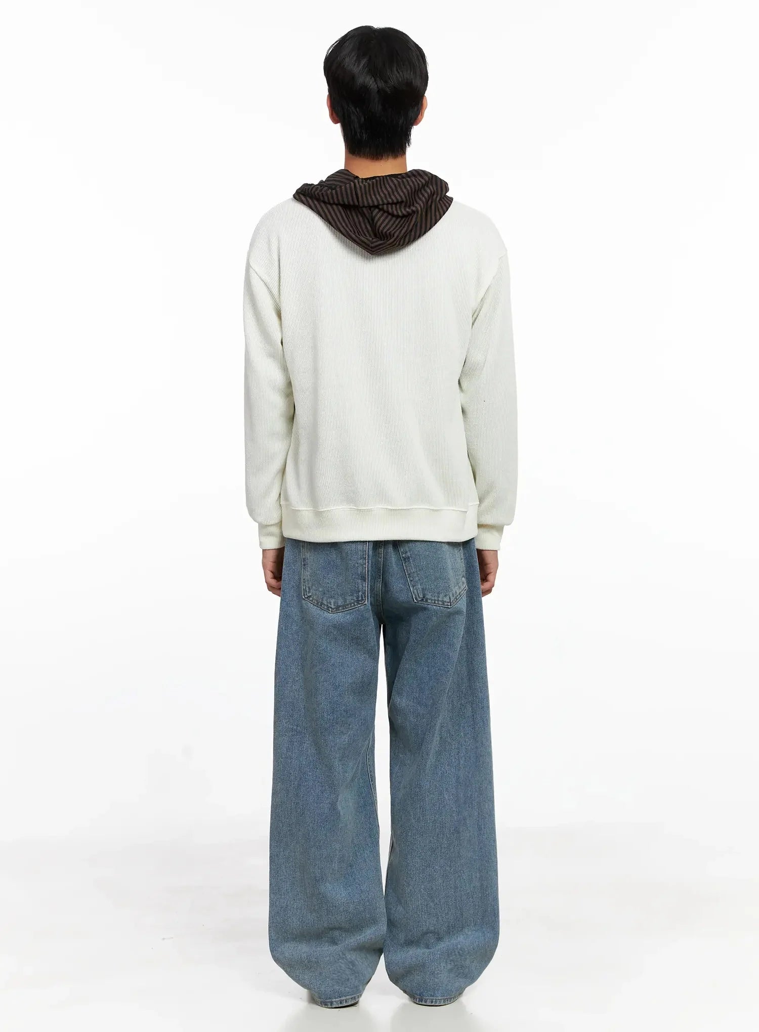 Men's Henley Neck Sweatshirts IO517