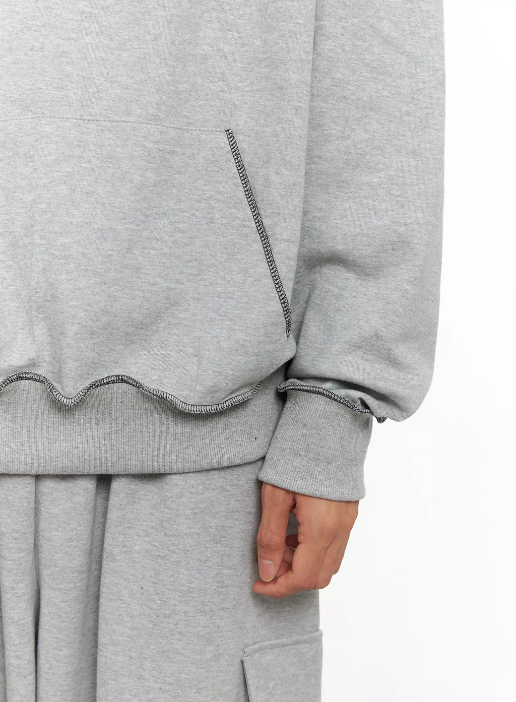 Men's Stitch Oversized Hoodie IO516