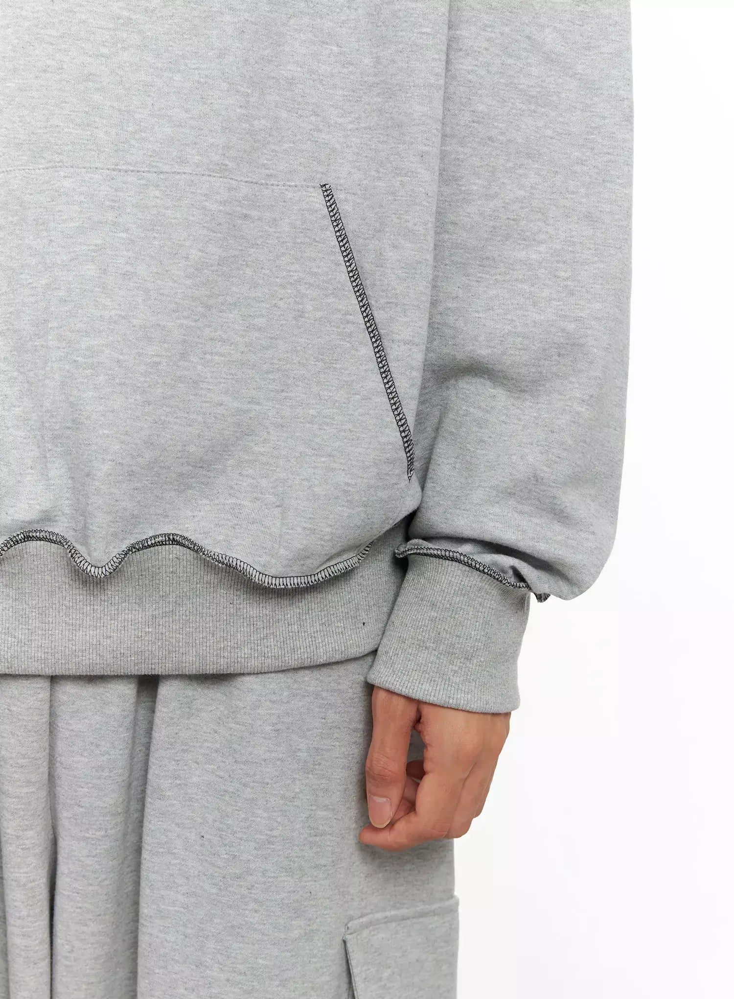 Men's Stitch Oversized Hoodie IO516