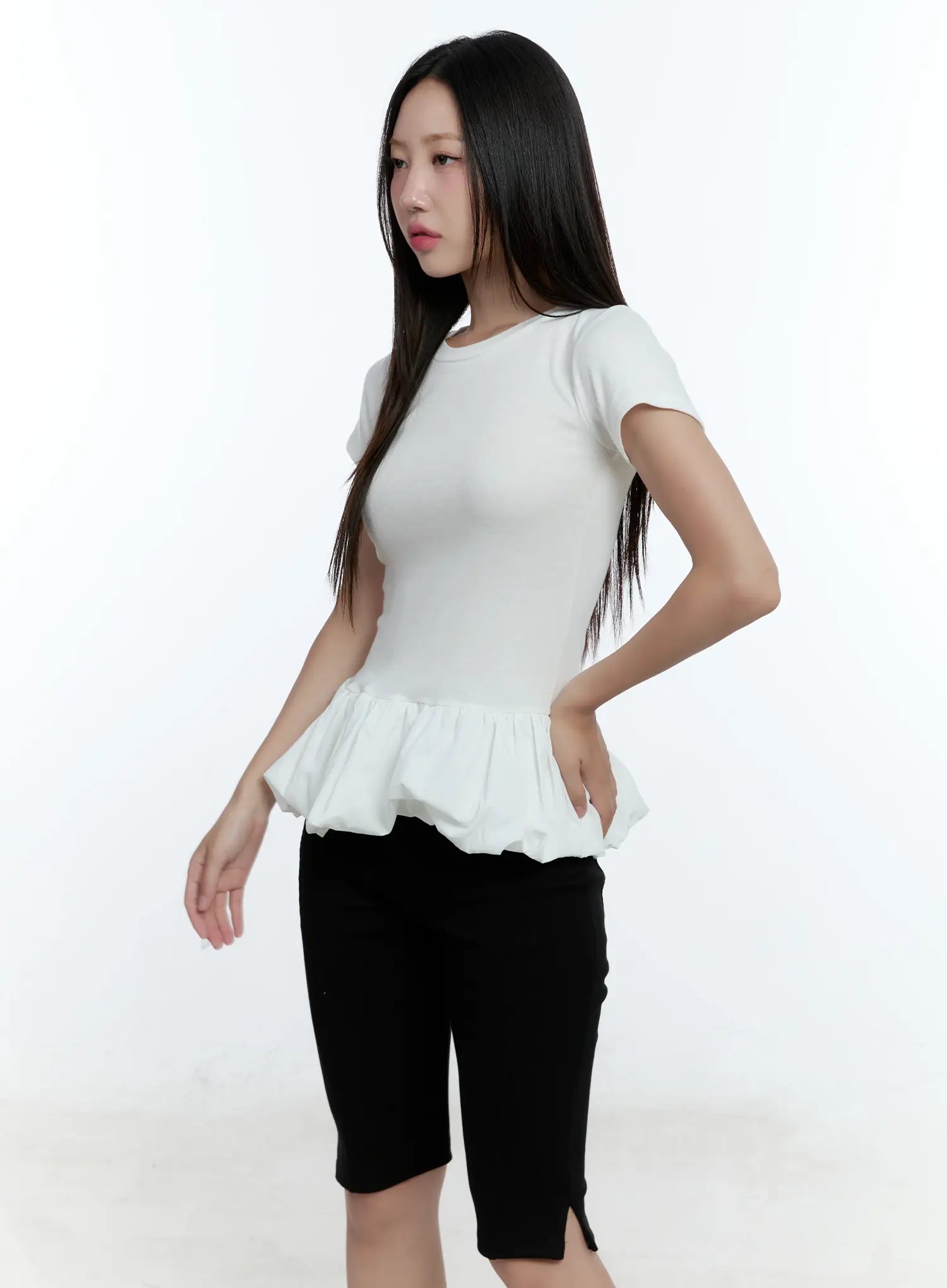 Balloon-Fit Mini Dress CU527