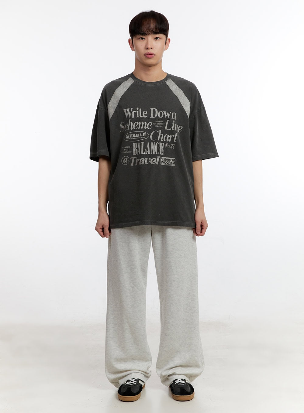 Men's Washed Graphic T-Shirt IA507