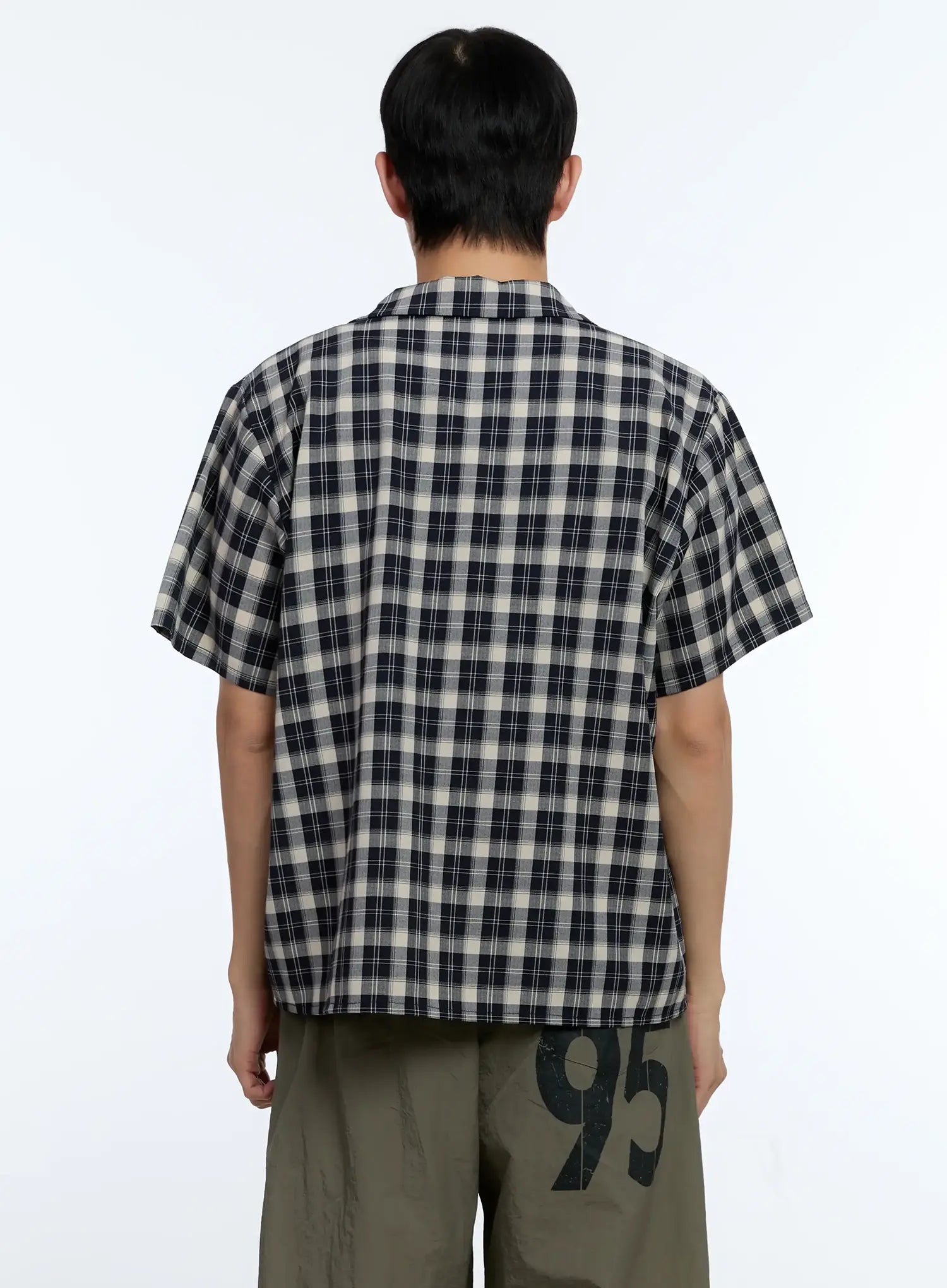 Men's Plaid Short Sleeve Shirt IG519