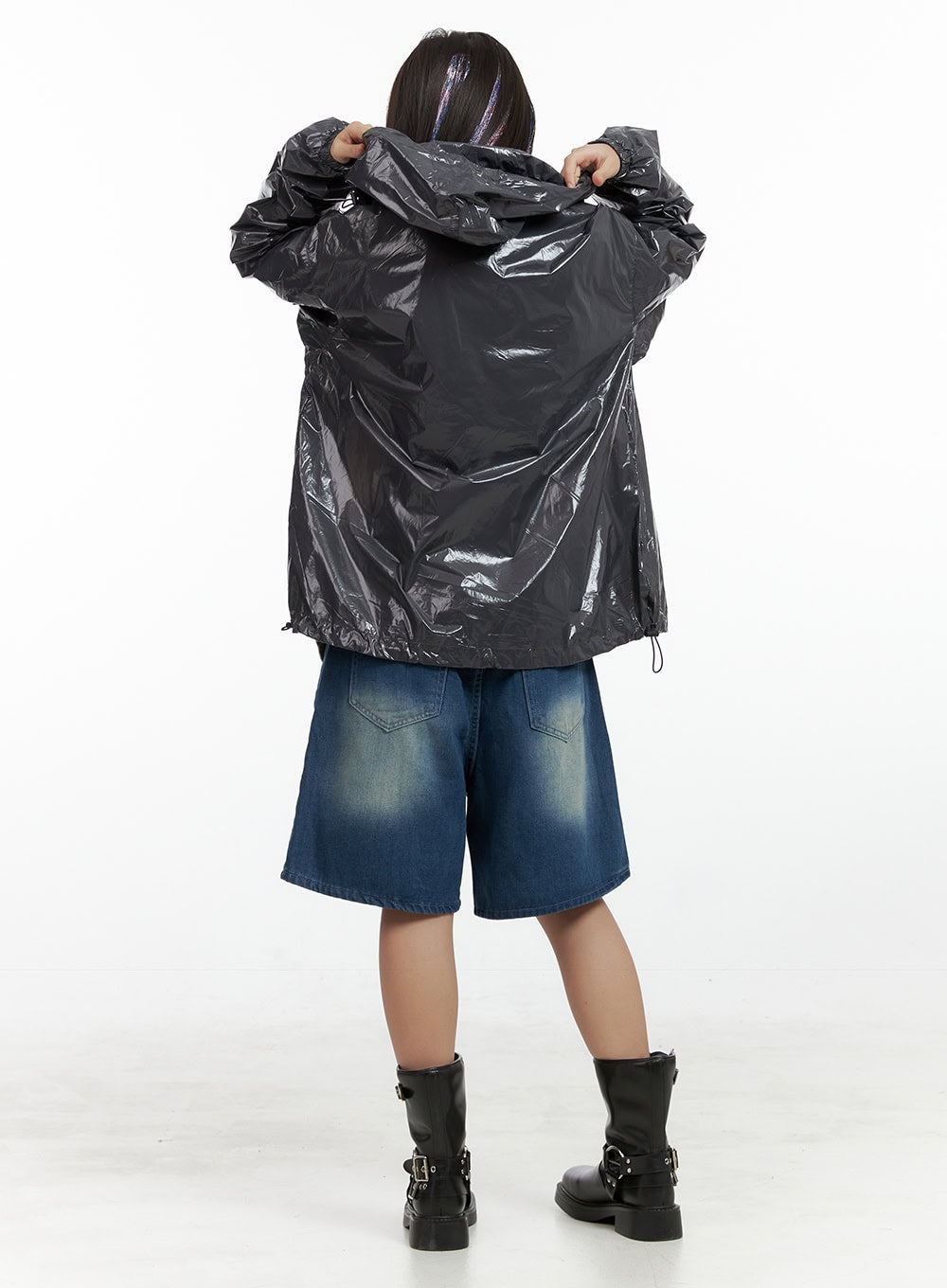 Blue Washed Baggy Jorts OL408