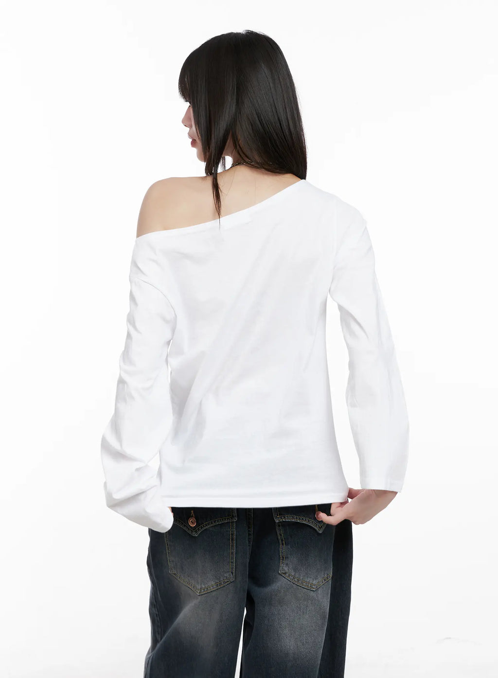 Off-Shoulder Long Sleeve Top CG515