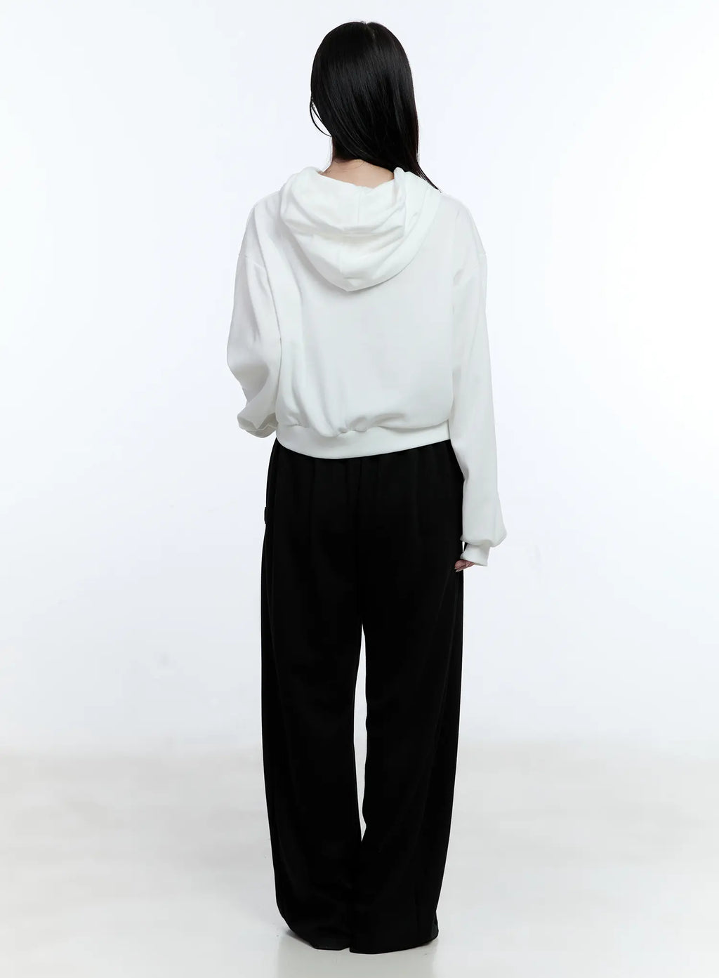 Polka-Dot Graphic Zip-Up Hoodie CG514