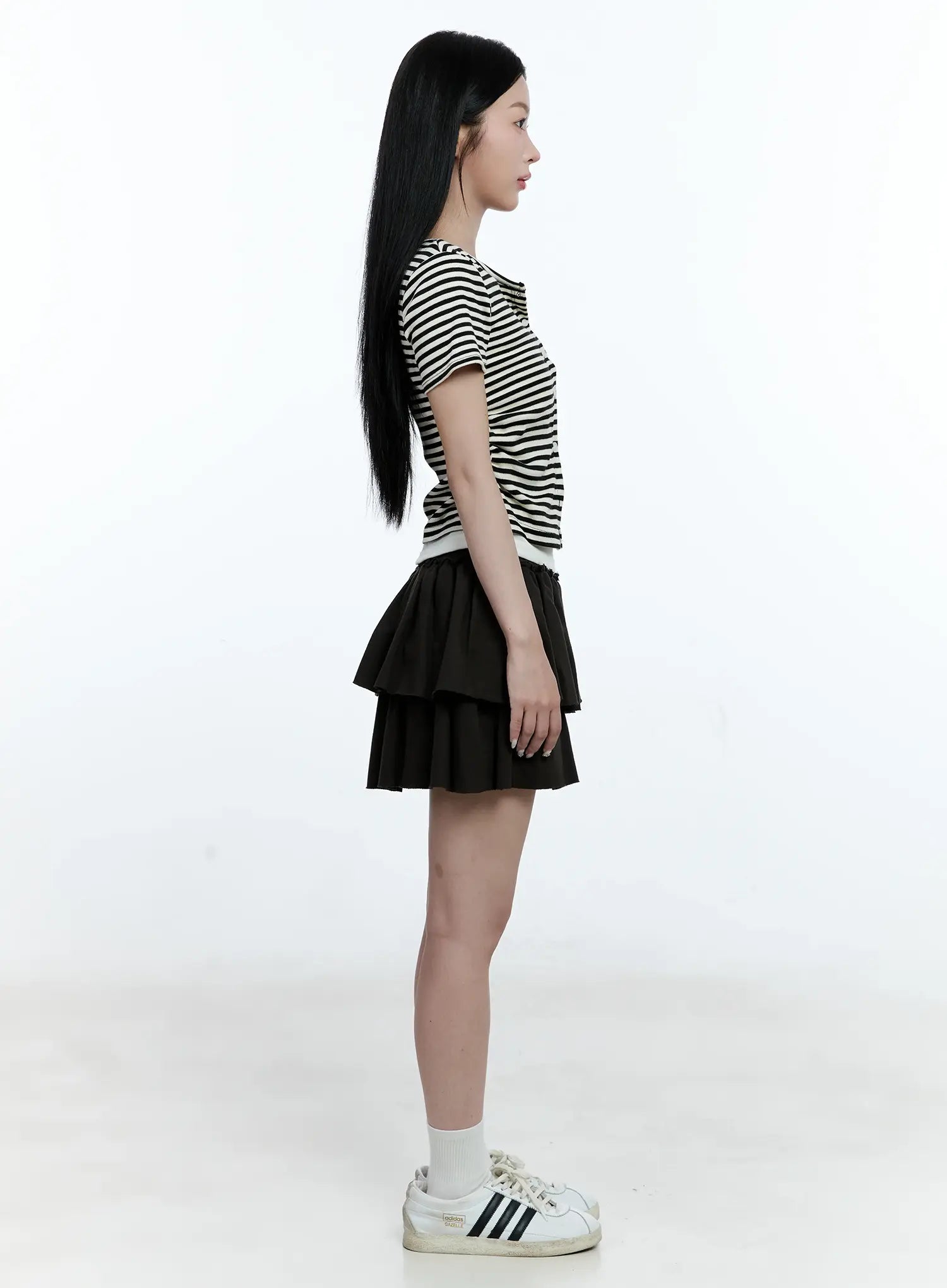 Striped Layered Cardigan CG513