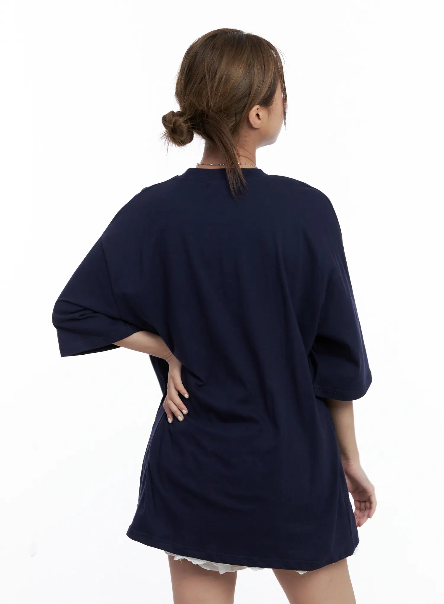 Oversized Graphic Short-Sleeve Tee CL514