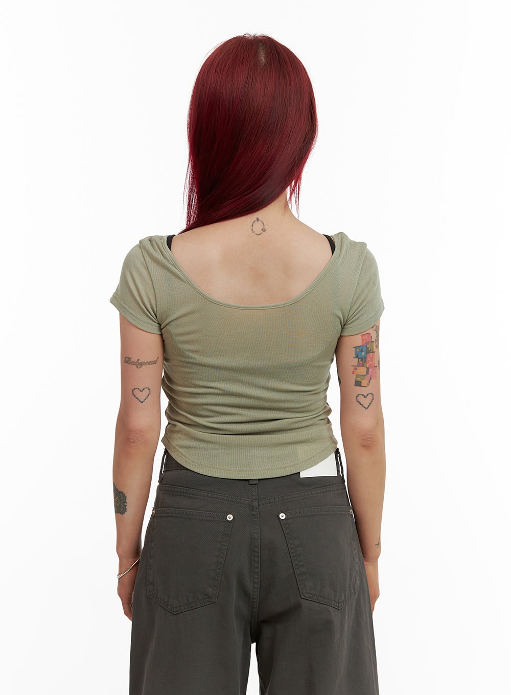 Graphic Cotton Crop Tee CY430