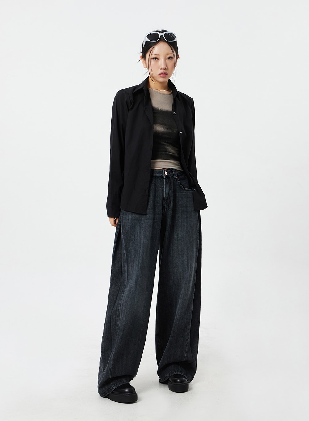 Mid-Rise Baggy Jeans CM324