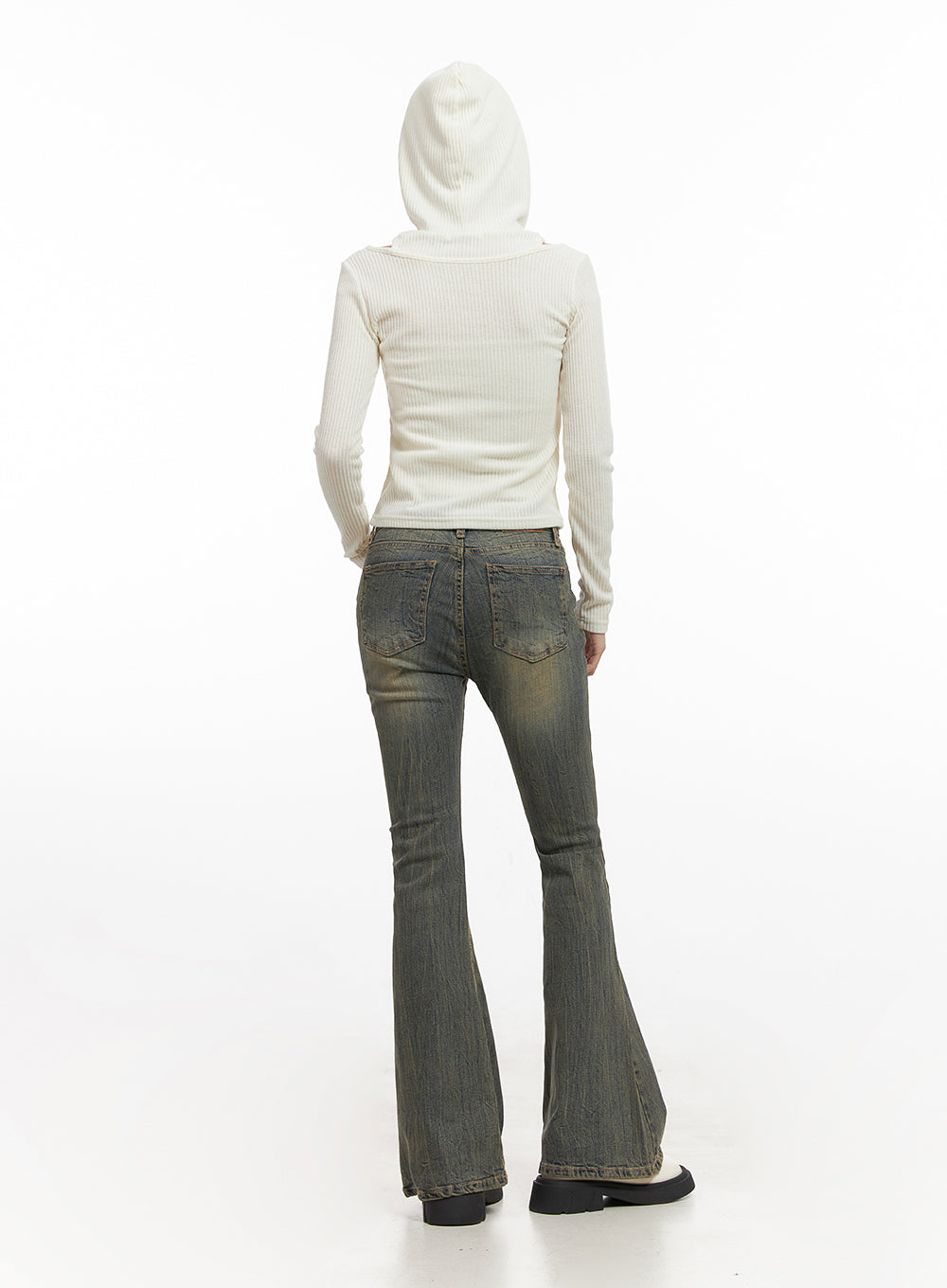 Layered Hooded Crop Top CN428