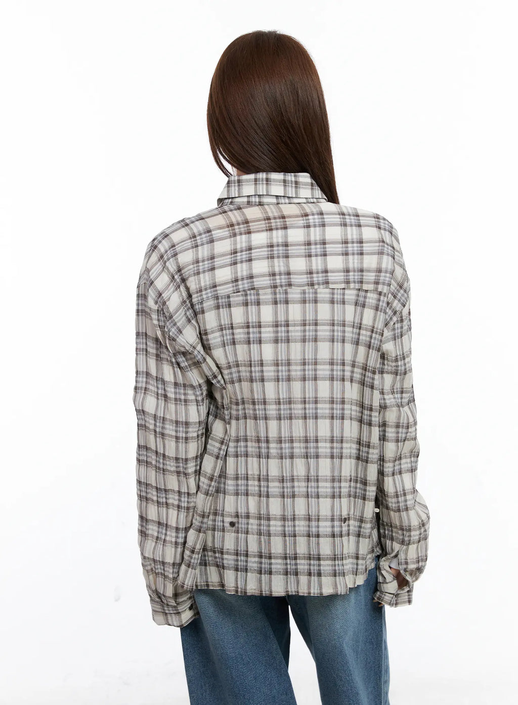 Casual Plaid Button-Up Shirt CG529
