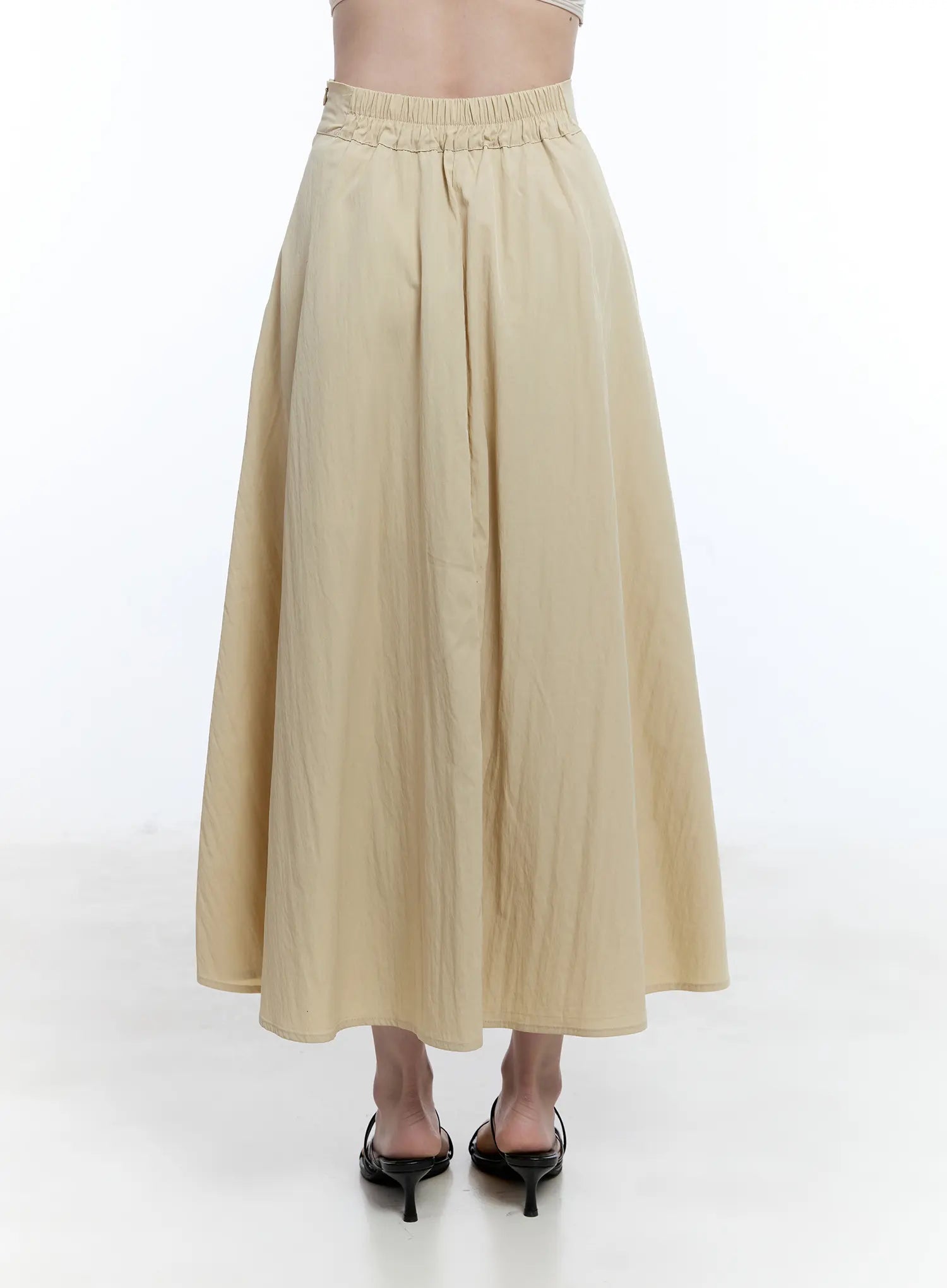 Flared Flowy Midi Skirt CU513