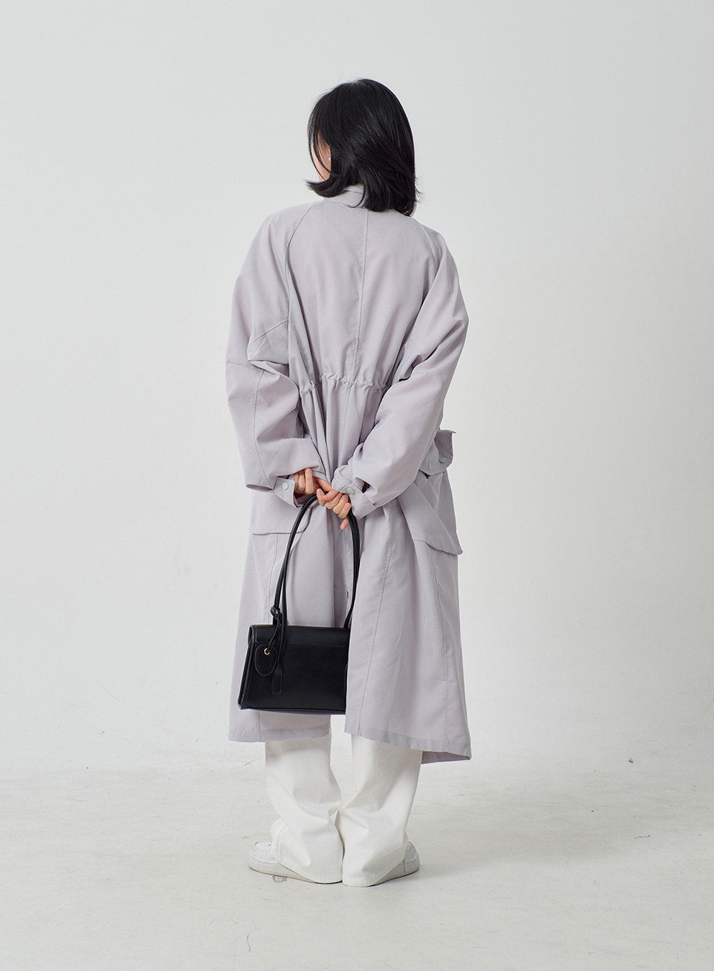 Pocket Oversized Zip-Up Coat OF301
