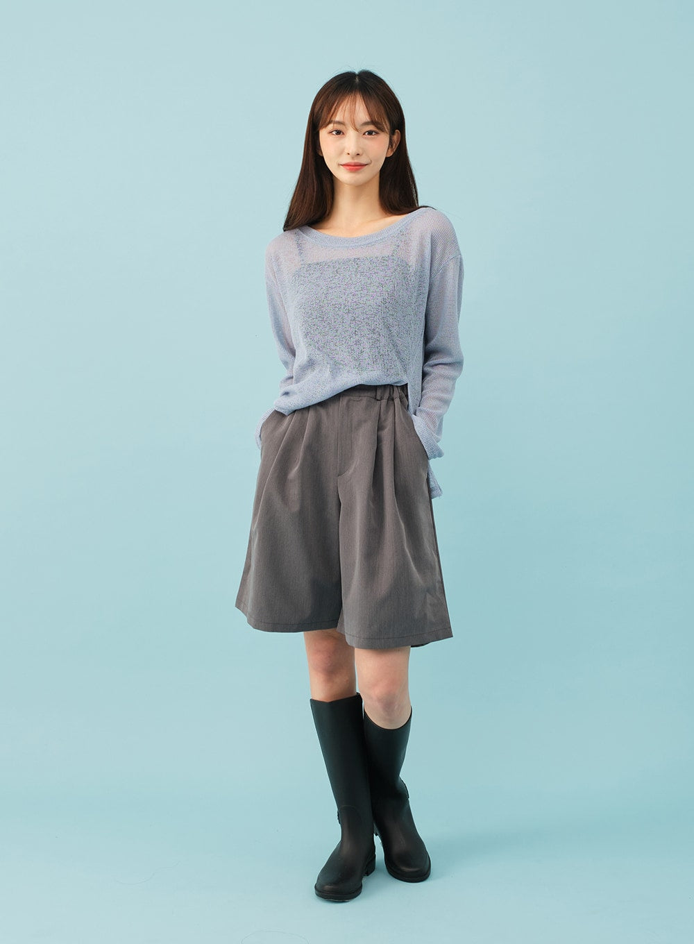 Sheer Cool Asymmetrical Top CJ21