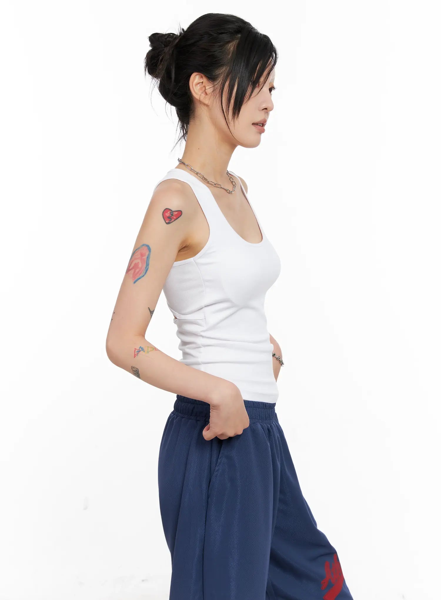 Back-Slit Tank Top CL528